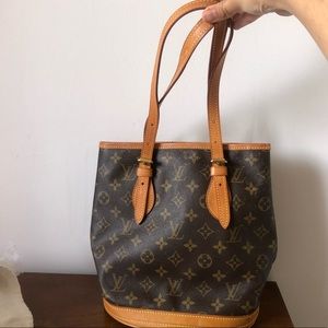 Louis Vuitton Tote Bag Bucket  Browns Monogram